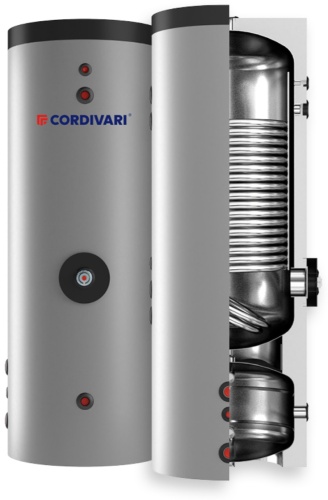 Водонагреватель накопительный Cordivari BOLLY1 ST FB WB150 150 л серый