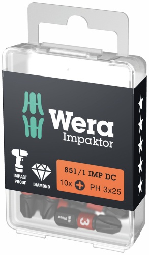 Wera набор бит 05003695001 10 шт
