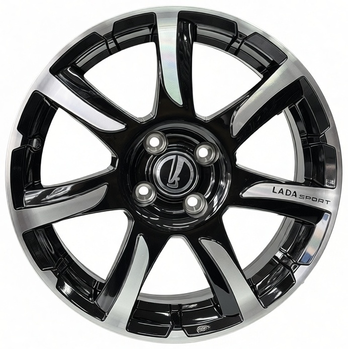 RNO 16 Кинжалы 6.5x16/4x98 D58.6 ET33 4 диска черный, серебристый