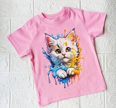 Футболка kitty  CHASTE kids розовый