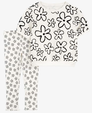 Комплект Carters черный, белый