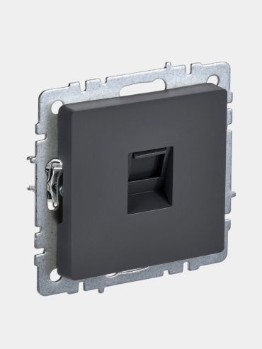 Компьютерная розетка (RJ45) 6598283, графит