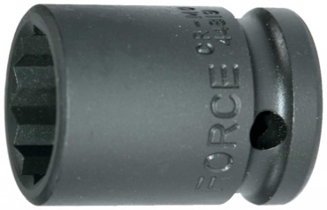 Force торцевая головка ударная 1/2 44809 1/2" Головка ударная 12-гран. (короткая) 09мм. 1 шт
