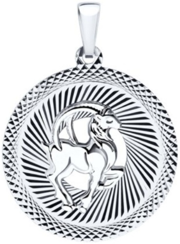 Подвеска Diamant 94-130-00226-1 вес 1.03 г серебро, без вставок