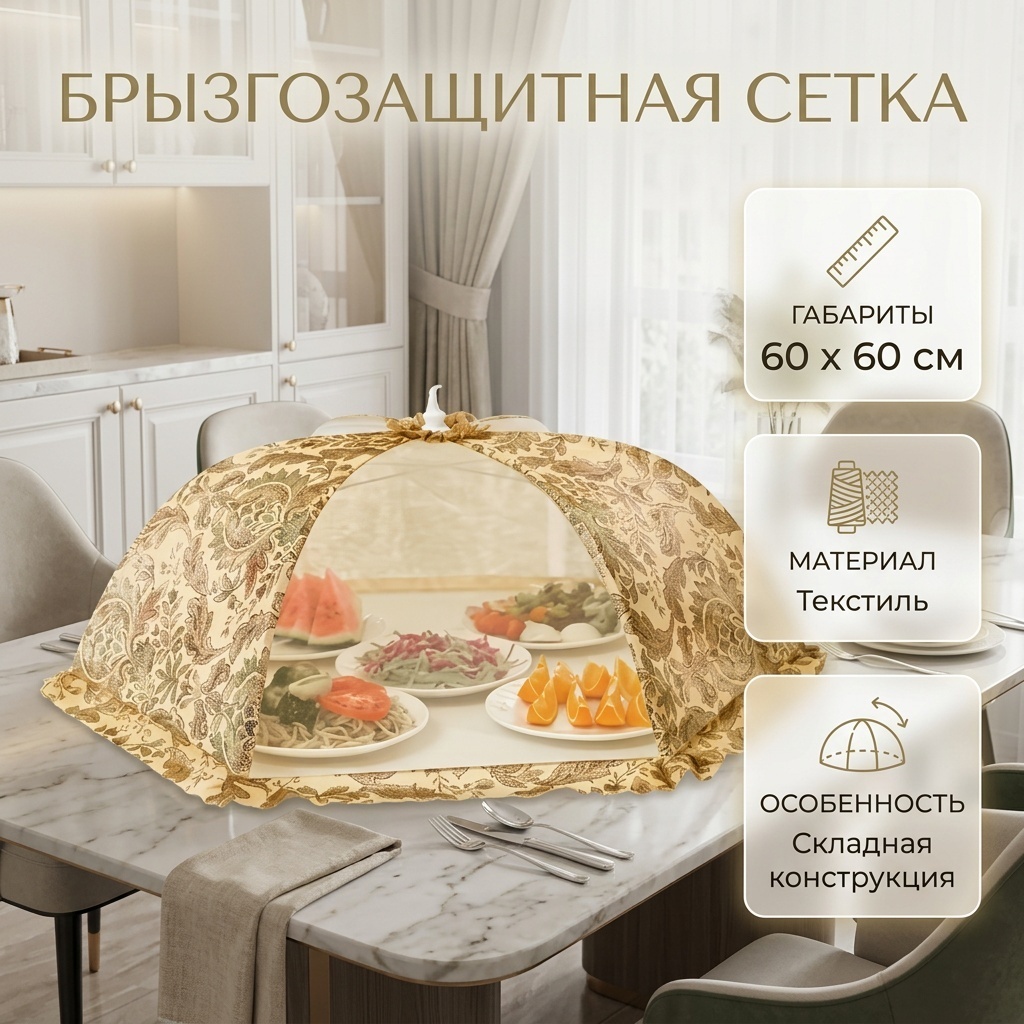 Брызгозащитная сетка текстиль, 1 шт