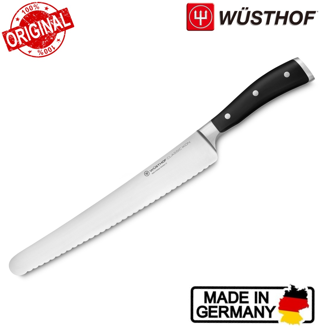 Для хлеба WUSTHOF Classic Ikon 26 см, лезвие: углеродистая сталь 1 шт