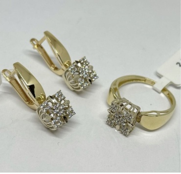 Zhanar Gold ZHAN-31 вес 6.64 г золото, фианит