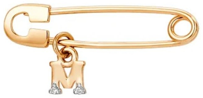 Булавка Miras Gold 000508-1102 вес 0.87 г золото, фианит