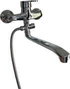 Смеситель для ванны РАДУГА 6029553, латунь, цвет хром