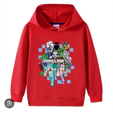 Толстовка Minecraft красный