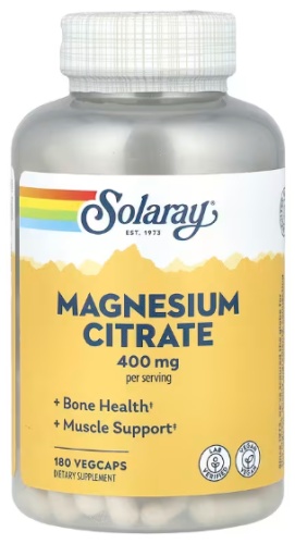 Solaray Magnesium Citrate капсулы 180 шт