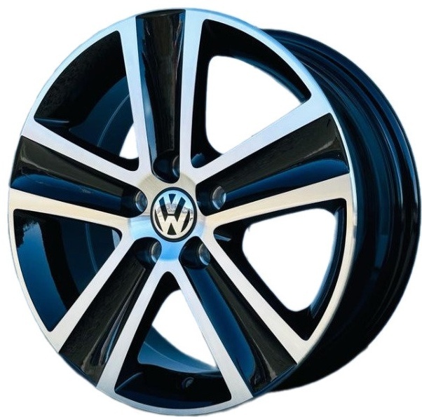 Rainbow POLO 5077 6x15/5x100 D57.1 ET40 4 диска черный, серебристый