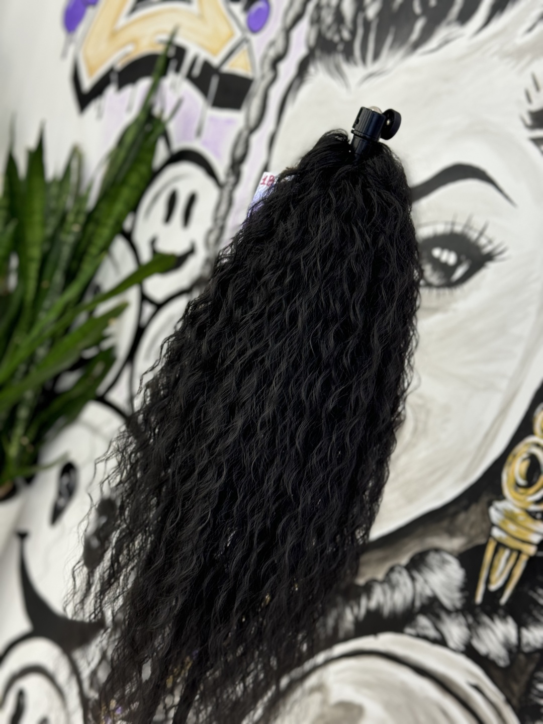ZUKINA BRAIDS хвост на крабе черный женский