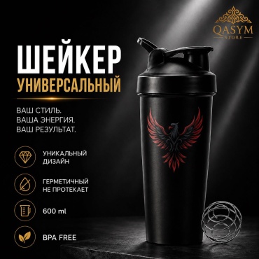 Шейкер 30461986_842603835 600 мл черный