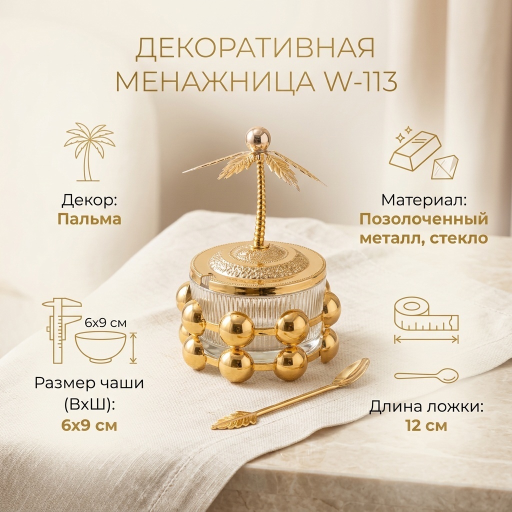 Менажница 30359355_868160693 круглая 1 шт