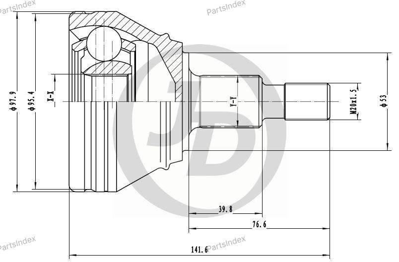 JD ШРУС JCT0222