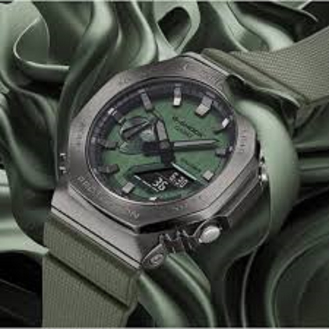 Кварцевые CASIO GM-2100B-3ADR пластик, нержавеющая сталь