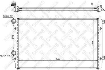 Stellox радиатор основной 10-26428-SX