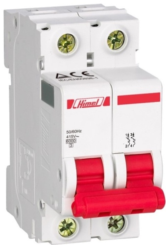 Himel автоматический выключатель 2P 6 A, 4.5 кА, 230/400 В