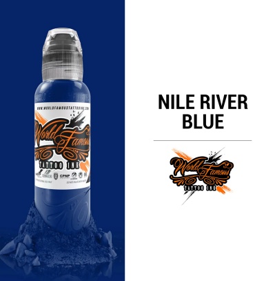 World Famous Tattoo Ink Nile River Blue пигмент холодный насыщенный синий 60 мл