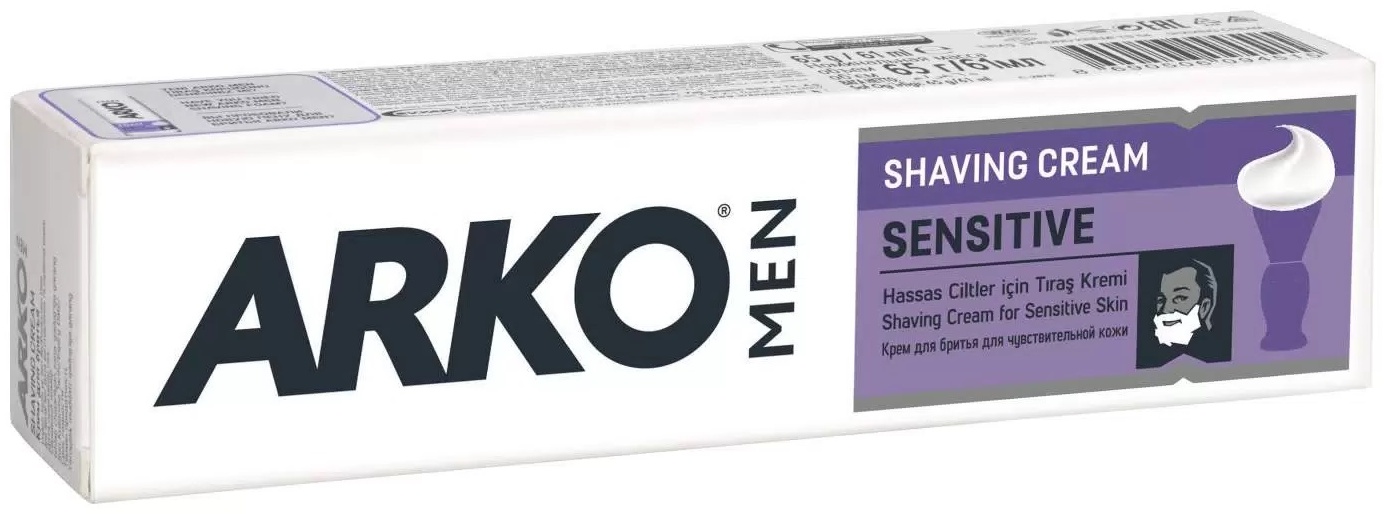 Arko Sensitive для чувствительной кожи крем для бритья крем для бритья 61 мл