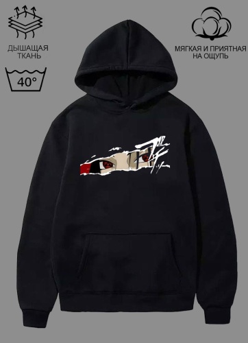 Худи Qazahi brand черный