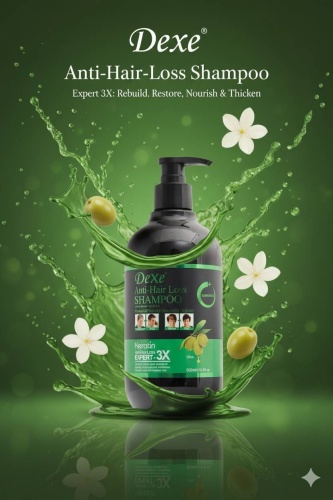 Dexe Anti-Hair Loss Keratin Olive шампунь 500 мл