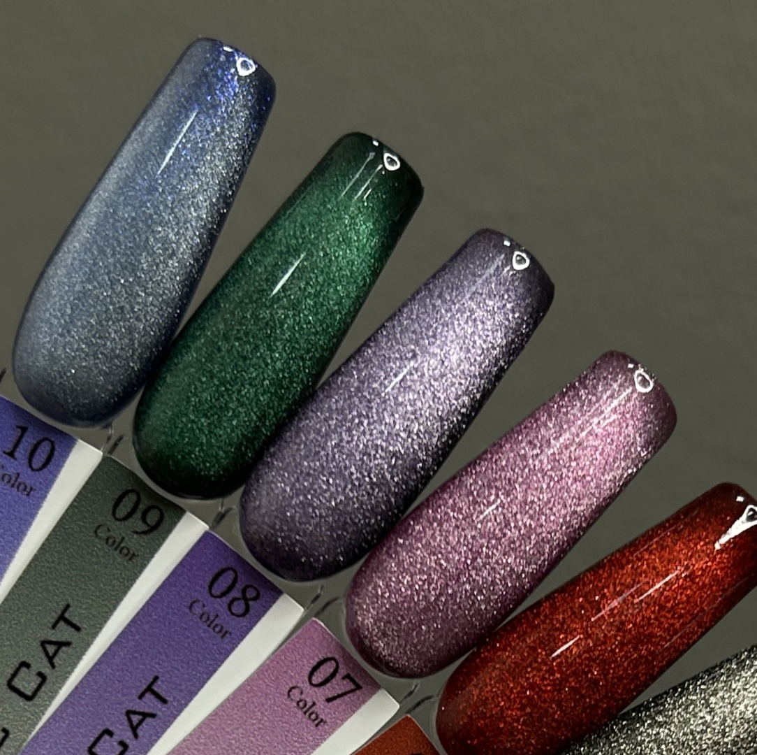 M&K nails гель-лак Classic Cat Набор №2 - 06,07,08,09,10 камуфлирующее 10 мл