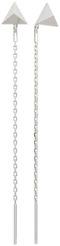 Серьги-цепочки Lucente Silver ZO-0300124 вес 0.81 г серебро, без вставок