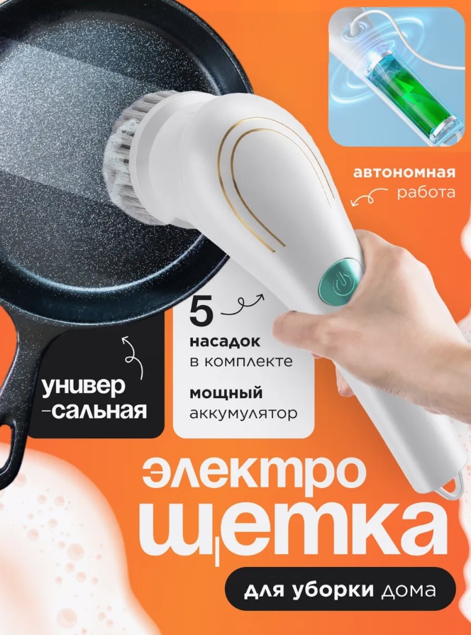 Щетка для зеркал и стекол, для металлических поверхностей, для пола, для посуды, для сантехники, для стеклокерамики, универсальная, для горшков, для бутылок 952522023 1 шт, пластик