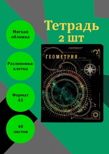 Предметная тетрадь АЛЬТ 7-48-1335/05, 48 л, А5, клетка, мягкая обложка, 2 шт