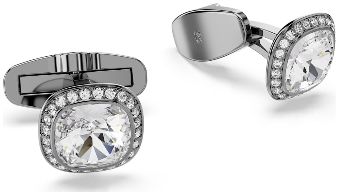 Запонки Swarovski бижутерный сплав, кристаллы Swarovski