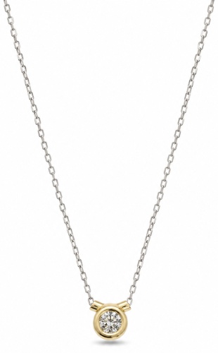Колье Brilliant Style 4566-510012 длина 46 см вес 1.63 г золото, бриллиант