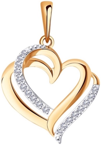 Подвеска Smart Time Smt2312369 вес 0.99 г золото, фианит