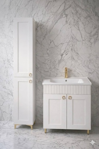 Тумба с раковиной Адель 80, 80x85x50 см, белый