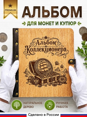 Альбом коричневый
