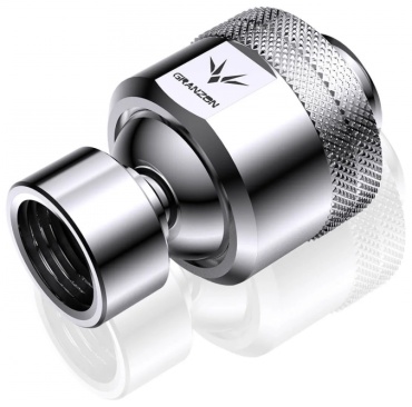 Фитинг угловой Granzon GD-X серебристый