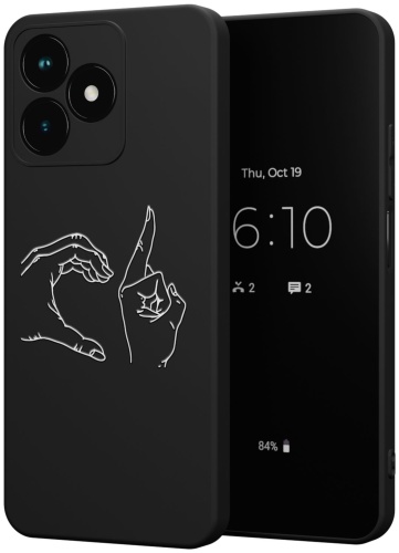 Чехол Mcover для Realme C53, C51, Realme Note 50 черный