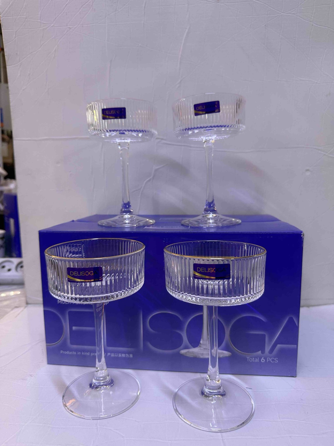 Delisoga креманка DSJ0724R круглая 6 шт, стекло