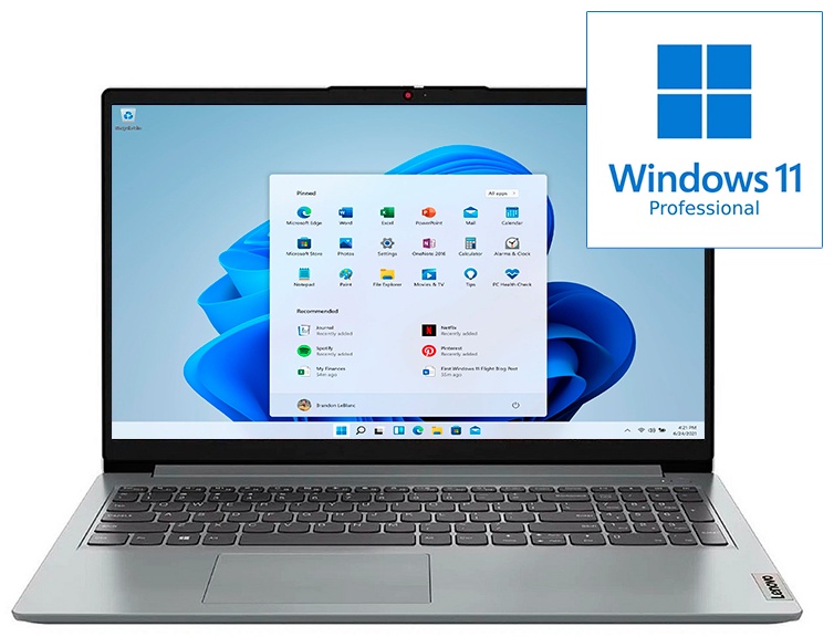 Ноутбук Lenovo IdeaPad 3 15IAU7 15.6" / 8 Гб / SSD 512 Гб / Win 11 Pro / 82RK162URK