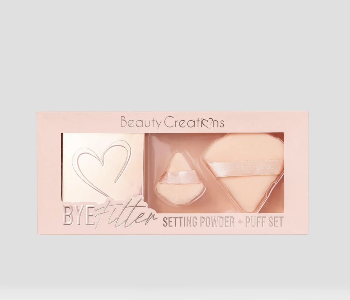 Пудра Beauty Creations Beauty Creations Набор 2 в 1 пудра и пуховки/Bye Filter Translucent + 2 Puff Puff набор декоративной косметики унисекс рассыпчатая Translucent dream полупрозрачный