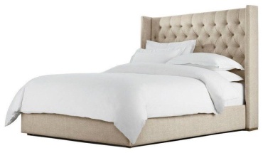 Кровать Rayer company King Size01 двуспальная, 180x200 см (с матрасом, подъёмный механизм) бежевый