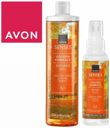 Avon Набор гель и спрей Прикосновение золота набор для тела унисекс