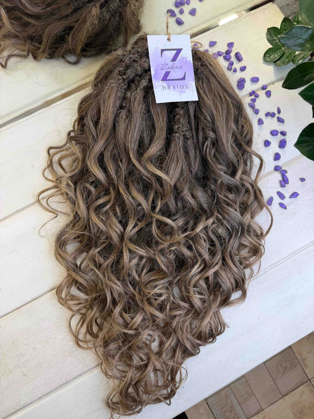 ZUKINA BRAIDS афрокудри темно-русый женский 70 см