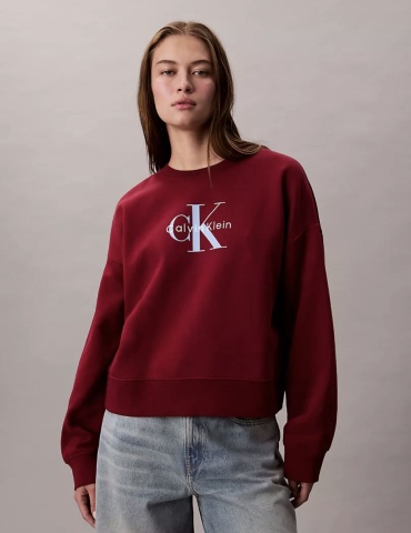 Свитшот Calvin Klein бордовый