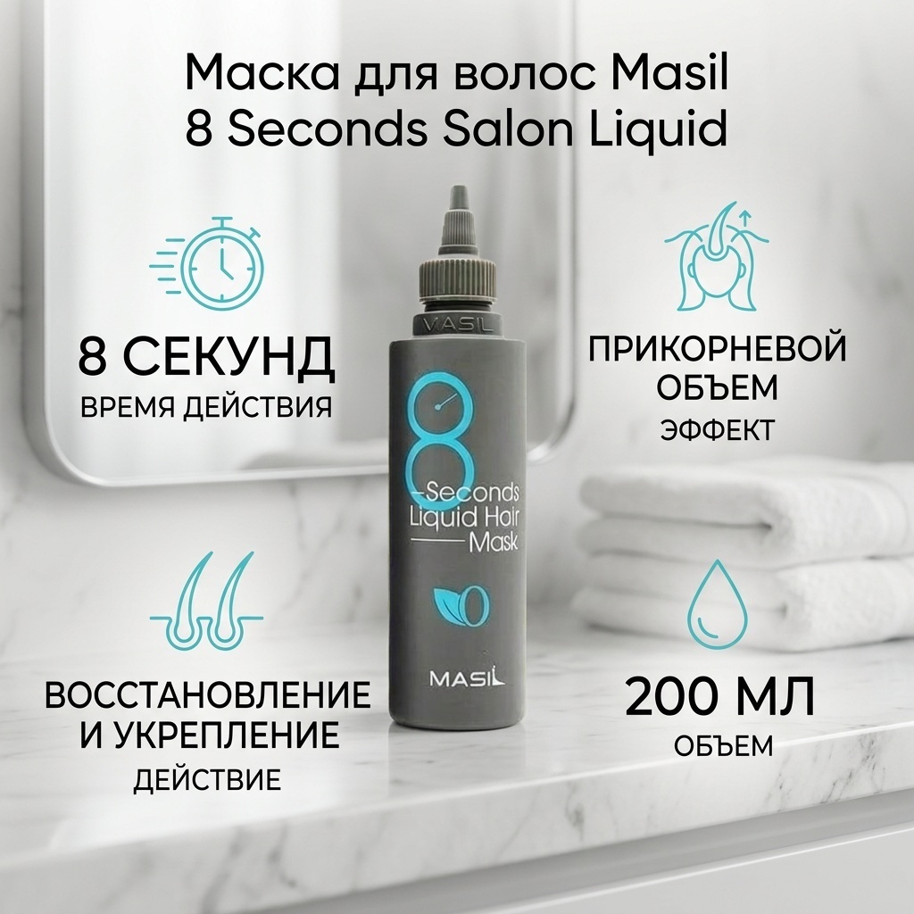 Masil 8 Seconds Salon Liquid Hair Mask маска 200 мл