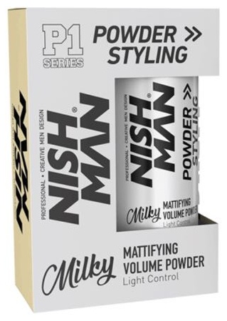 NISHMAN Powder Styling mattifying volume P1 Milky пудра средняя фиксация 20 г
