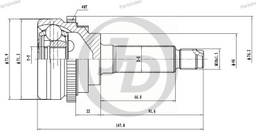 JD ШРУС JCT0238A