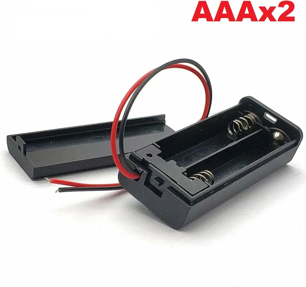 Кейс для аккумуляторов REXANT AAAX2 черный