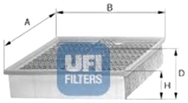 UFI воздушный фильтр 3089300